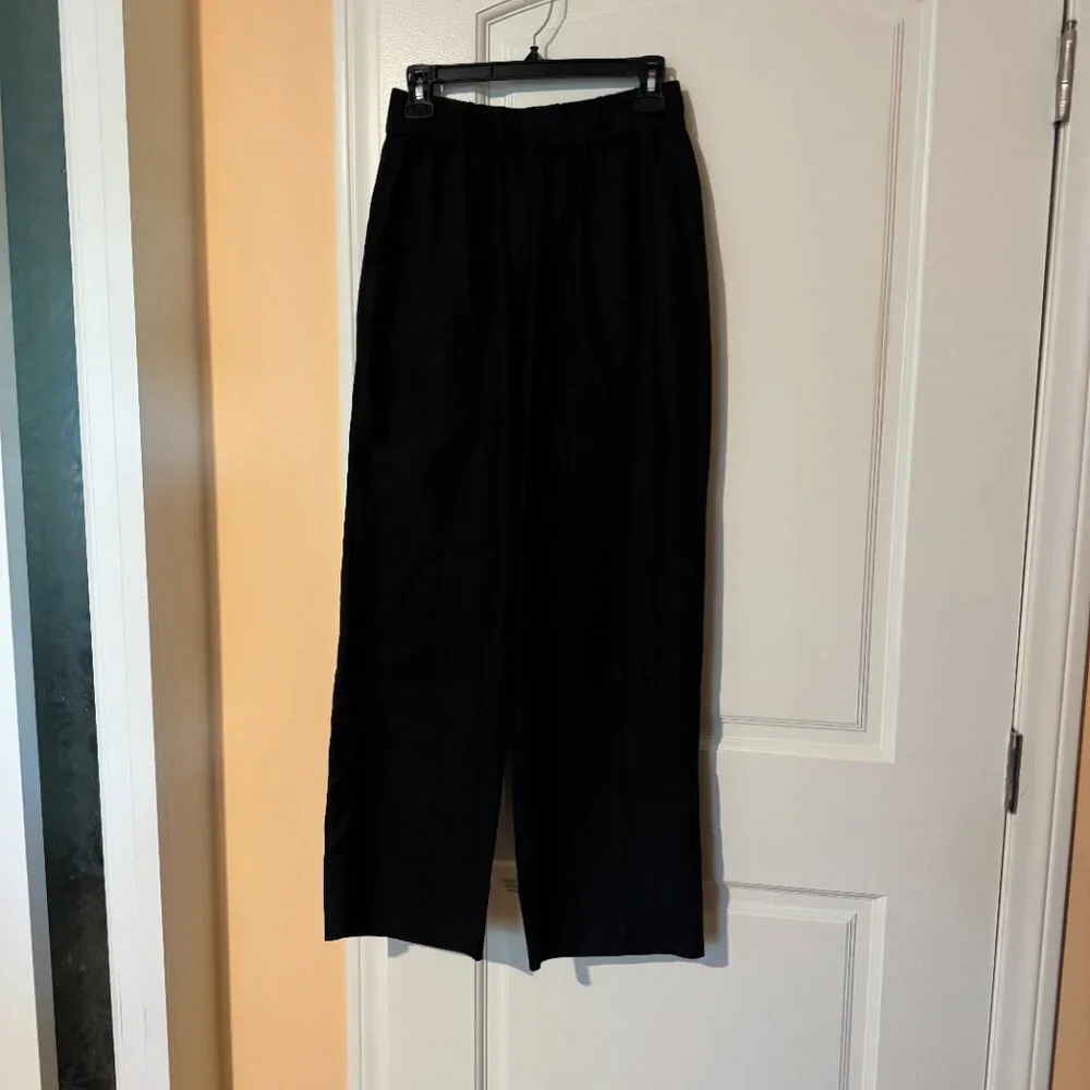 Everlane Easy Pants in Black Linen Size smail - Picture 5 of 6